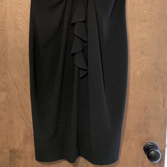 NWT Gerard Darrel Size 6 Black Cap Sleeve Dress - Picture 10 of 10